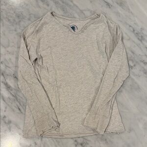 Zadig & Voltaire Heather Gray Henley Top